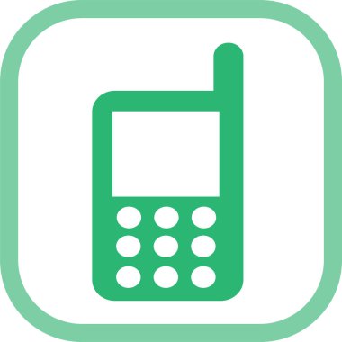 Telefon mobil simgesi işareti tasarımı
