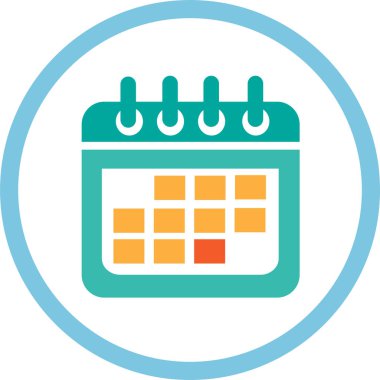 Takvim simgesi sembol tasarımı