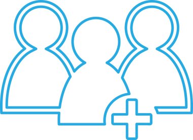 İnsan simgesi sembol tasarımı