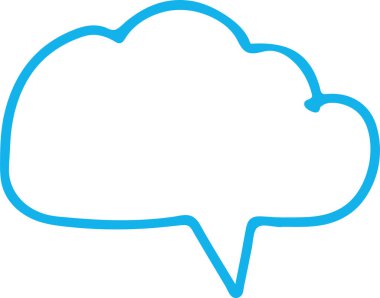 konuşma kabarcığı işaret simgesi tasarımı