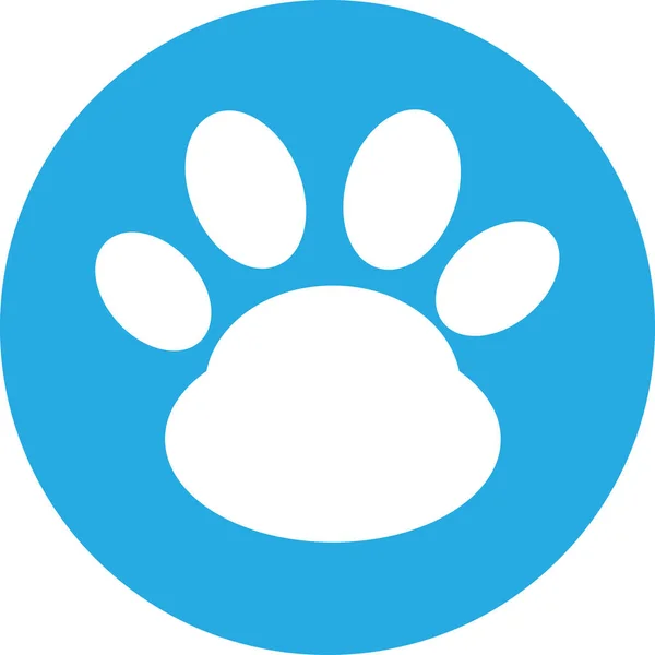 Animal Paw Print Icon Sign Design — Stock vektor