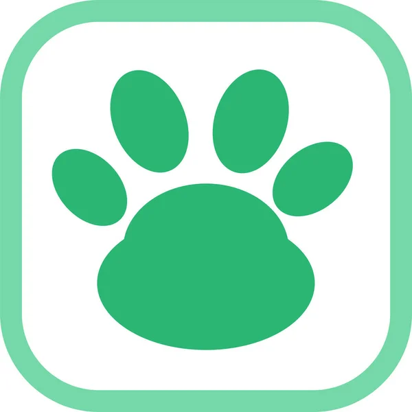 Animal Paw Print Icon Sign Design — Stock vektor