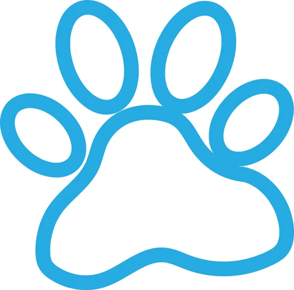 Animal Paw Print Icon Sign Design — Stock vektor