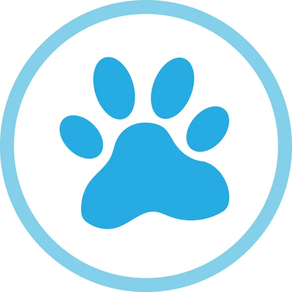 Animal Paw Print Icon Sign Design — Stock vektor