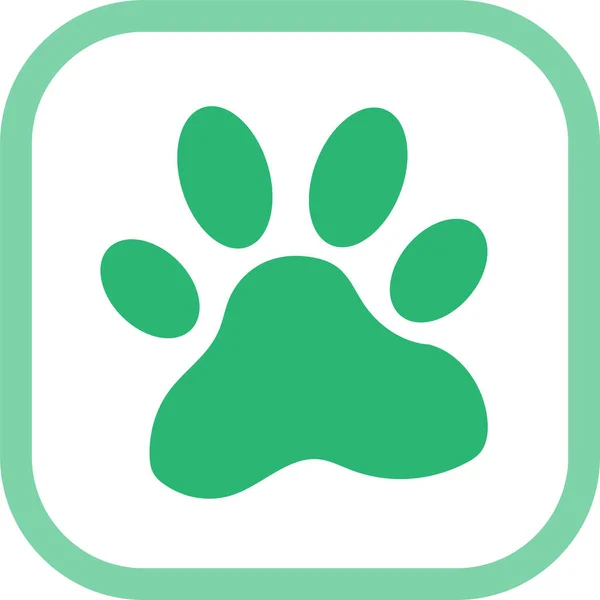 Animal Paw Print Icon Sign Design — Stock vektor