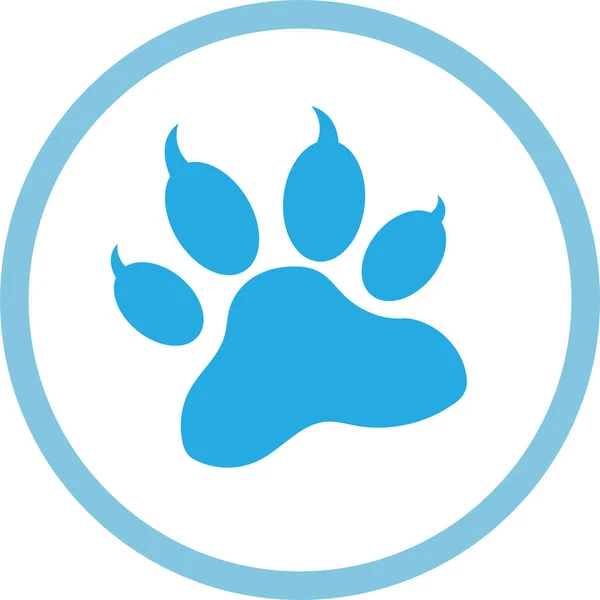 Animal Paw Print Icon Sign Design — Stock Vector