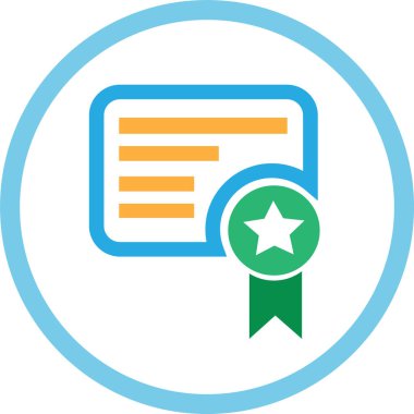 Sertifika simgesi sembol tasarımı
