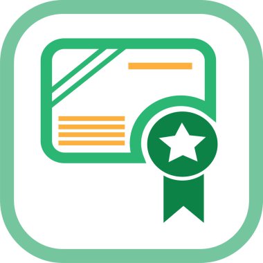 Sertifika simgesi sembol tasarımı