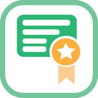 Sertifika simgesi sembol tasarımı