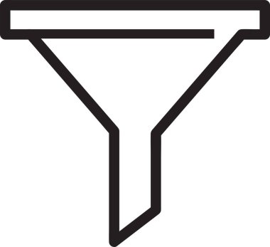 Filtre simgesi sembol tasarımı