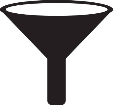 Filtre simgesi sembol tasarımı