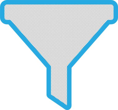 Filtre simgesi sembol tasarımı