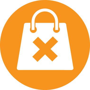 Alışveriş çantası ikonu Satış paketi tabela tasarımı