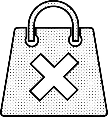 Alışveriş çantası ikonu Satış paketi tabela tasarımı