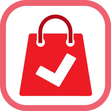 Alışveriş çantası ikonu Satış paketi tabela tasarımı