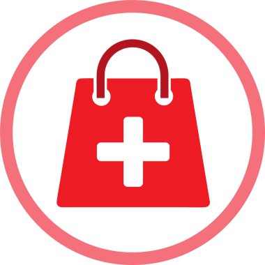 Alışveriş çantası ikonu Satış paketi tabela tasarımı