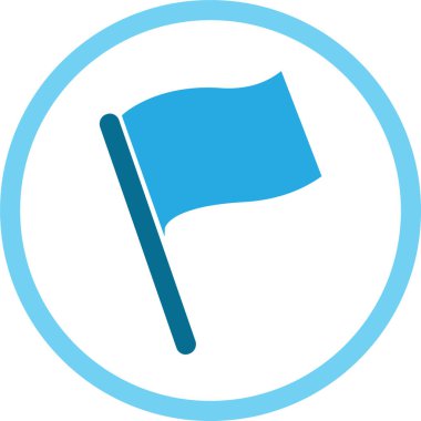 Bayrak simgesi sembol tasarımı