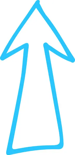 Hand Drawn Arrow Icon Sign Design — Stock Vector