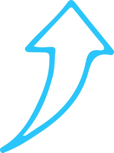 Handgezeichnetes Pfeil Symbol Zeichen Design — Stockvektor