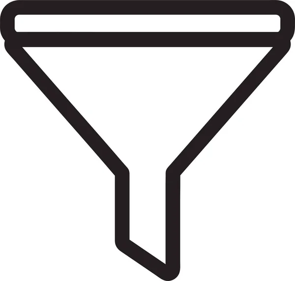 Filtrera Ikonen Tecken Symbol Design — Stock vektor