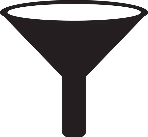 Filtro Icono Signo Símbolo Diseño — Vector de stock