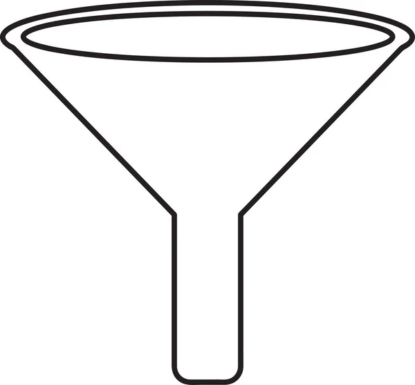 Filtre Icône Signe Symbole Conception — Image vectorielle