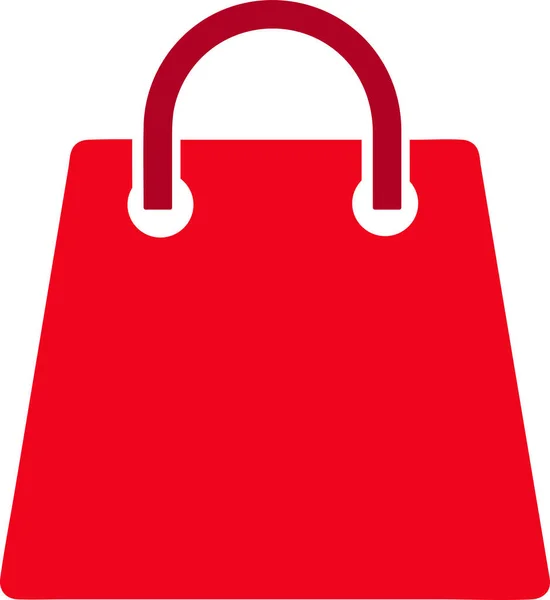 Shopping Bag Icoon Verkoop Pakket Teken Ontwerp — Stockvector