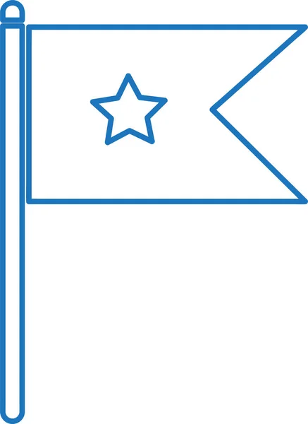 Zászló Ikon Jel Szimbólum Tervezés — Stock Vector