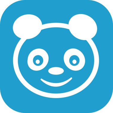 Panda icon Cartoon character cute design