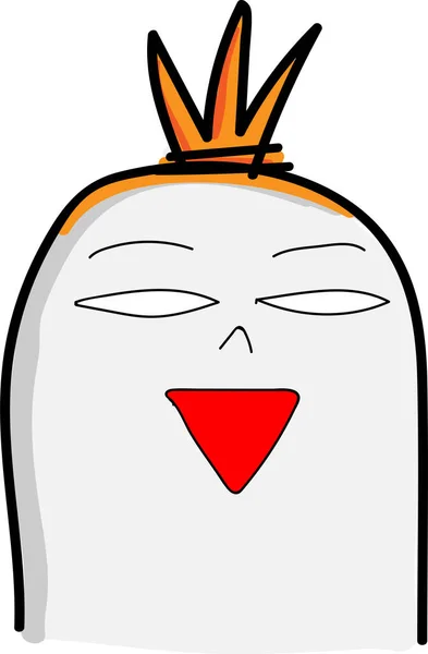 Mignon Saucisse Personnage Dessin Animé Émotion Conception — Image vectorielle