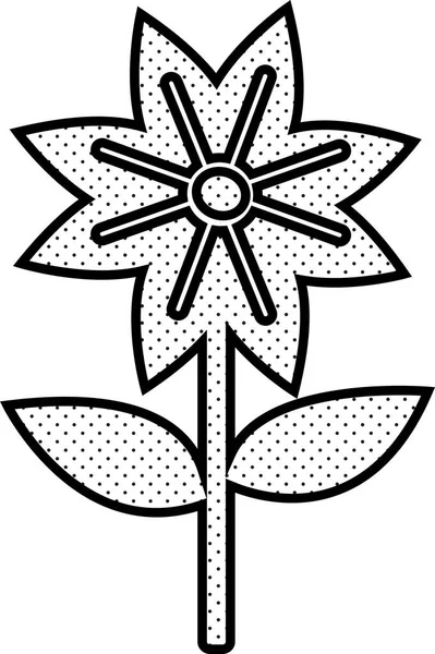 Çiçek Simgesi Flora Işareti Tasarımı — Stok Vektör