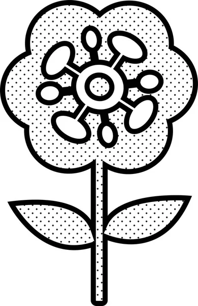 Flower Icon Flora Sign Symbol Design — Stock Vector