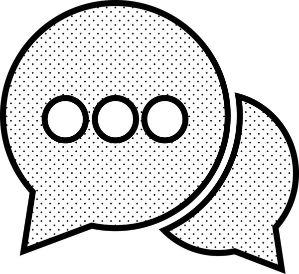 Speech Bubbles Icon Symbol Sign — Stock Vector