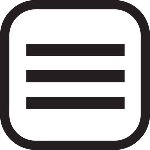 アプリメニューアイコン記号デザイン — ストックベクタ