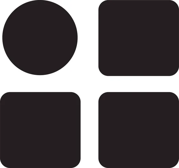 App Meny Ikon Tecken Symbol Design — Stock vektor