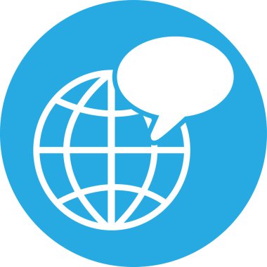 Küresel simge dünya işaret sembolü tasarımı