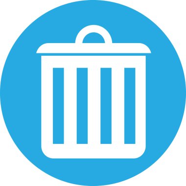 Çöp kutusu simgesi sembol tasarımı