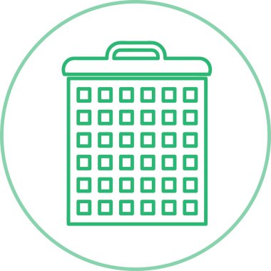 Çöp kutusu simgesi sembol tasarımı