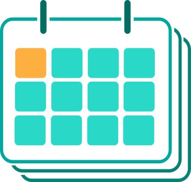 Takvim simgesi sembol tasarımı