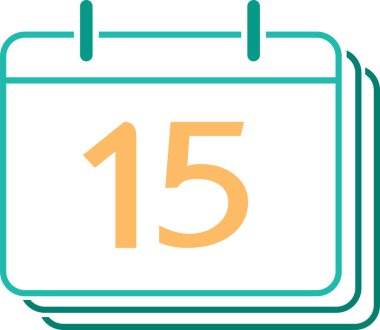 Takvim simgesi sembol tasarımı