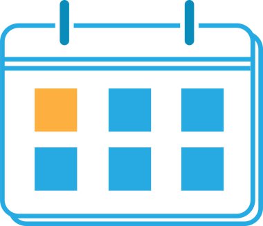 Takvim simgesi sembol tasarımı