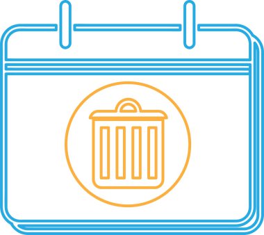 Takvim simgesi sembol tasarımı