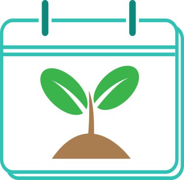 Takvim simgesi sembol tasarımı