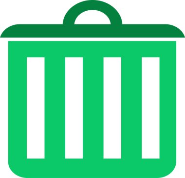 Çöp kutusu simgesi sembol tasarımı