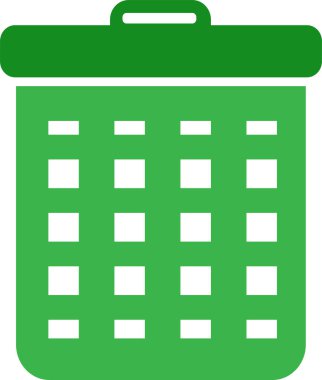 Çöp kutusu simgesi sembol tasarımı