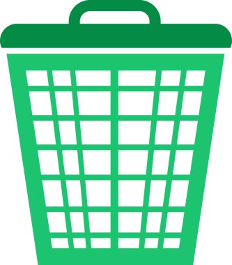 Çöp kutusu simgesi sembol tasarımı