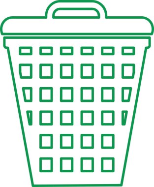 Çöp kutusu simgesi sembol tasarımı