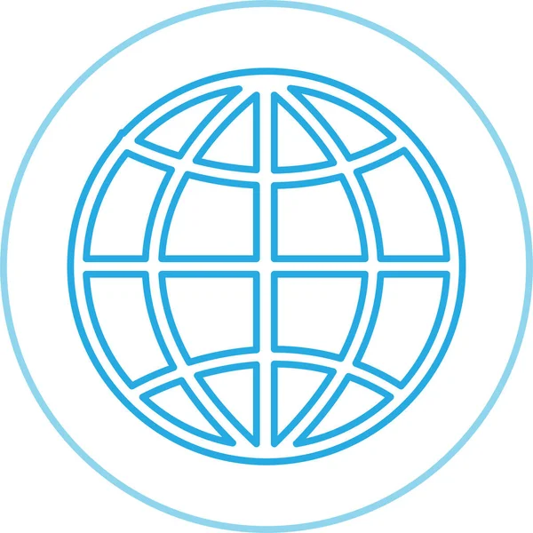 Globe Icône Signe Monde Symbole Design — Image vectorielle