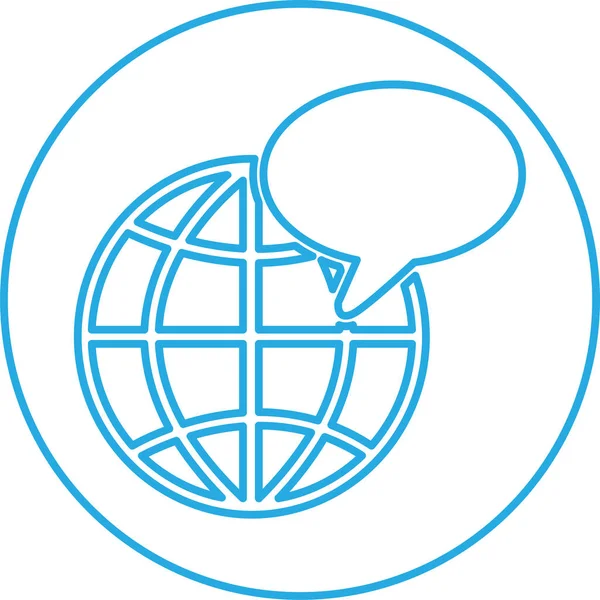 Globe Icône Signe Monde Symbole Design — Image vectorielle