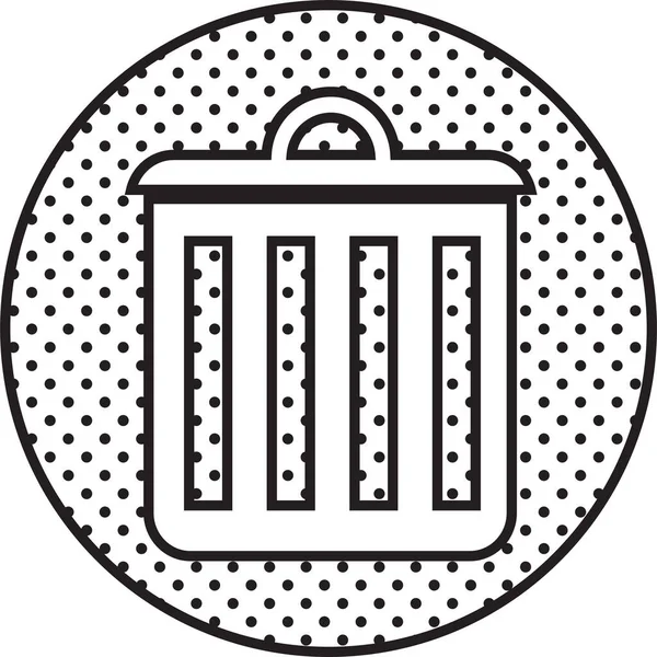 Конструкция Иконки Мусорного Бака — стоковый вектор